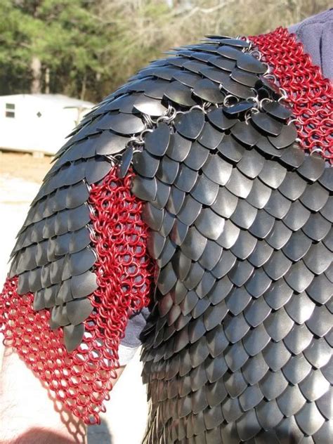 Armour tattoo, Dragon scale armor, Chainmail armor