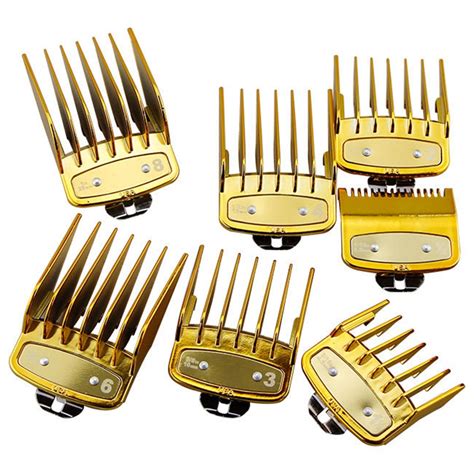 Gold 8 Sizes Guide Comb Sets Hair Trimmer Attachment Clipper Hair Cutting T P1T2 | eBay