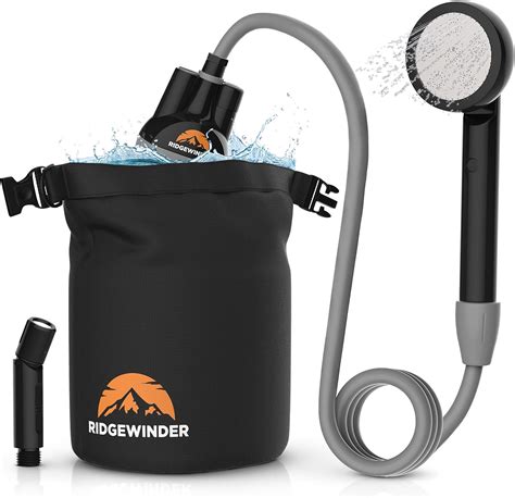 Ridgewinder Portable Shower for Camping with Dry Bag - Camp Shower with ...