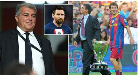 Barcelona president, Joan Laporta admits it is 'strange' seeing Lionel ...