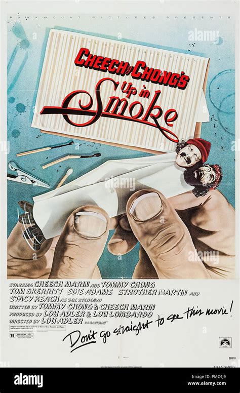 Cheech Marin, Tommy Chong, Up in Smoke (Paramount, 1978). Poster File Reference # 33595 810THA ...