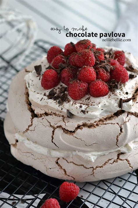 easy Chocolate pavlova recipe | NellieBellie's kitchen