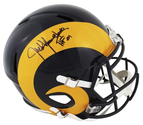 Rams Jack Youngblood "HOF 01" Signed 1981-99 TB Full Size Speed Rep ...