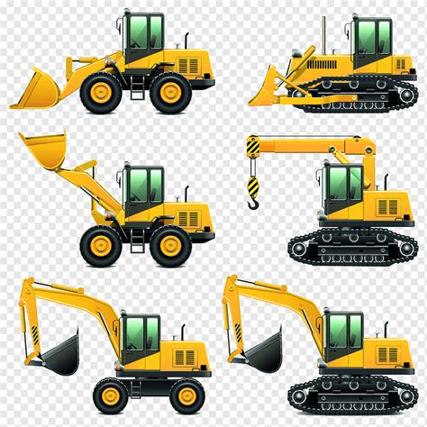 Heavy equipment Architectural engineering Excavator Vehicle, Hand-drawn cartoon cartoon ...