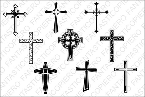 Crosses SVG files for Silhouette and Cricut.