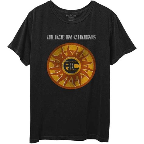 ALICE IN CHAINS - Circle Sun Vintage - Black T-Shirt