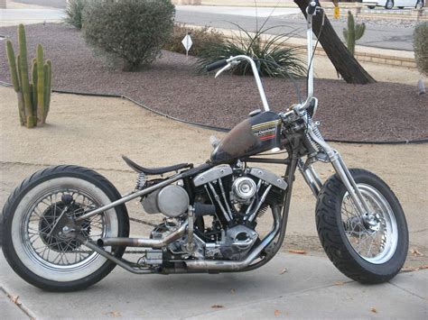 1984 Harley shovelhead weld on rigid,bobber chopper style