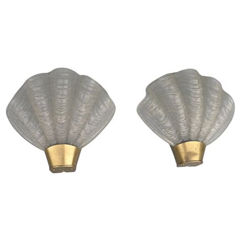 Pair of Shell "Coquille" Wall Lamps by ASEA Skandia Mid-Century, Sweden, 1950's For Sale at ...