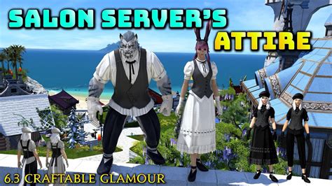 FFXIV: Salon Server's Attire - New 6.3 Crafted Glamour! - YouTube