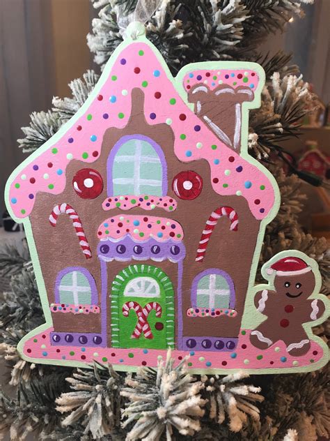 Gingerbread House Ornament. | Etsy | House ornaments, Gingerbread house, Gingerbread