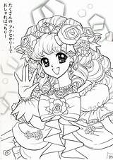 Shoujo Coloring Book Japanese Sketch Page sketch template