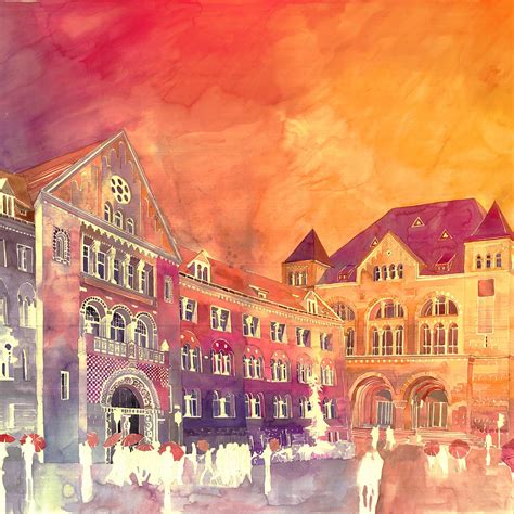 Colorful New Architectural Watercolors by Maja Wronska — Colossal