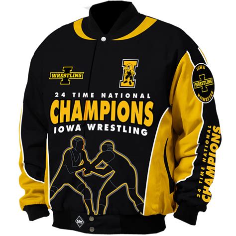 Iowa Hawkeyes Wrestling Championship Twill Jacket