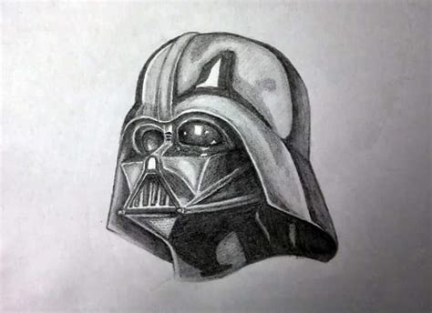 Darth Vader helmet drawing with pencil : r/starwarsartwork