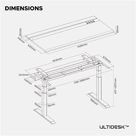 ULTIDESK™ Xtreme Standing Desk | Integrated RGB Lightstrip | Ultra Fra – theultimatedesk
