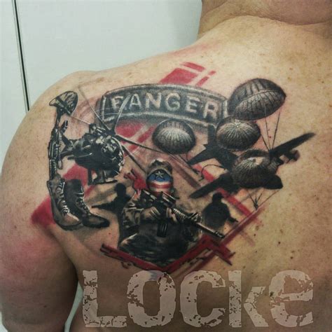 Locke Studios - Army Ranger tattoo I finished last week.....