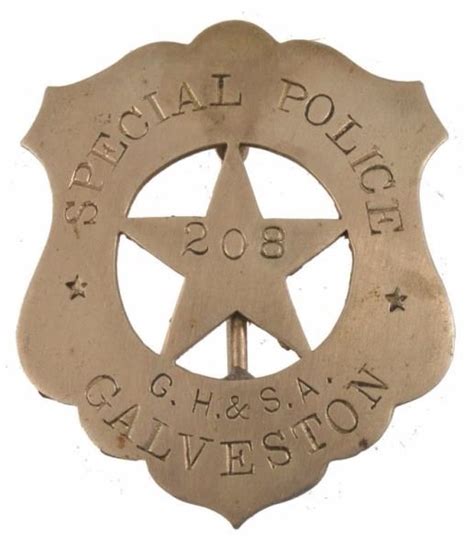 Galveston Texas Special Police Badge