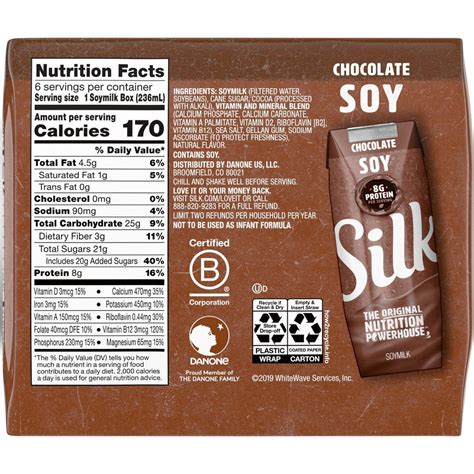 Silk Shelf-Stable Chocolate Soy Milk - 6ct/8 fl oz Boxes