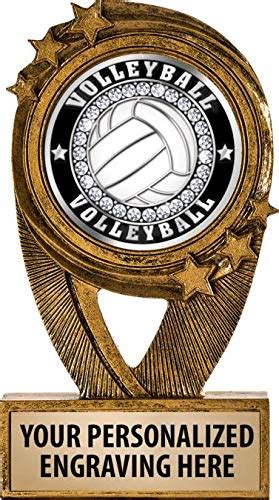 Buy Crown Awards Gold Volleyball Trophies, 5" H Resin Volleyball Trophy ...