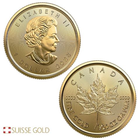 2023 Canadian Maple Leaf 1/20 Ounce Gold Coin