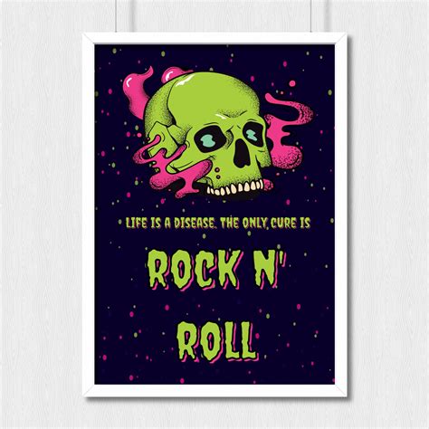 Rock N' Roll Digital Poster High Quality Digital - Etsy