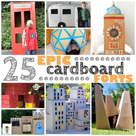 25 Epic Cardboard Forts | Cardboard forts, Diy paper art, Crafts