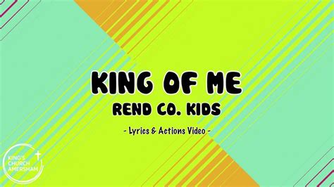 King of Me - Lyrics & Actions - YouTube