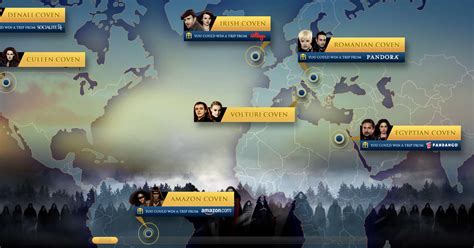 The Twilight Sagas: Twilight World Map!