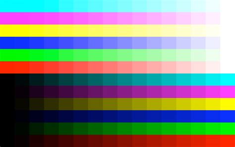 Monitor Color Test Pattern