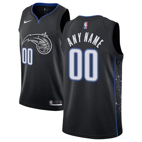 Nike Orlando Magic Black 2018/19 Swingman Custom Jersey - City Edition