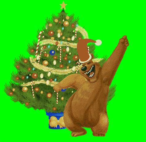 Bear-dancing-at-xmas GIFs - Get the best GIF on GIPHY