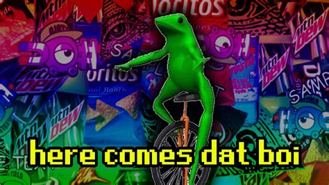 Download Here Comes Dat Boi Frog Dank Memes Pictures | Wallpapers.com