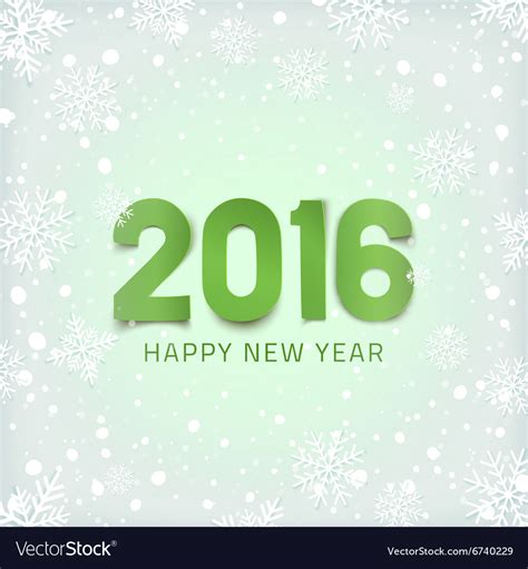 Happy new year 2016 greeting card Royalty Free Vector Image