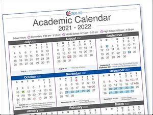 2021-22 Academic Calendar Approved | Canyon Middle School