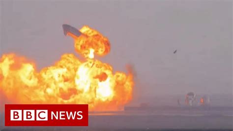 SpaceX's Starship rocket explodes - BBC News - YouTube