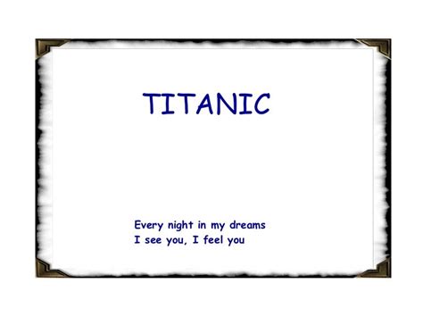 Titanic song Lyrics [Naushadme]