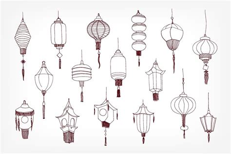 Chinese paper street lanterns bundle | Lantern tattoo, Japanese tattoo ...