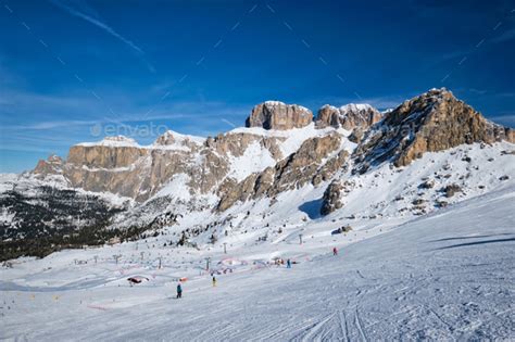 Ski resort in Dolomites, Italy Stock Photo by Dmitry_Rukhlenko | PhotoDune