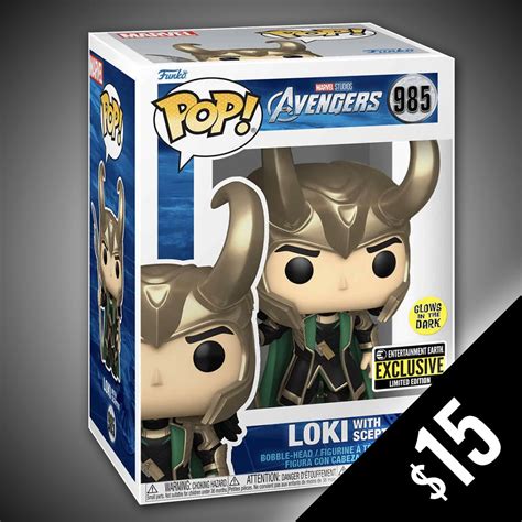 Funko Pop! Marvel: Avengers: Loki with Scepter (GITD) #985 – Chalice ...