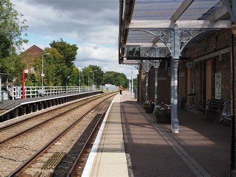 Photos of Saxmundham railway station and the closed Railway Pub, East Suffolk