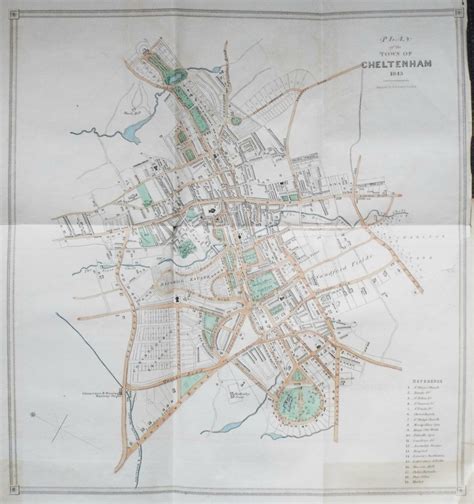 Antique Map of Cheltenham - Cheltenham