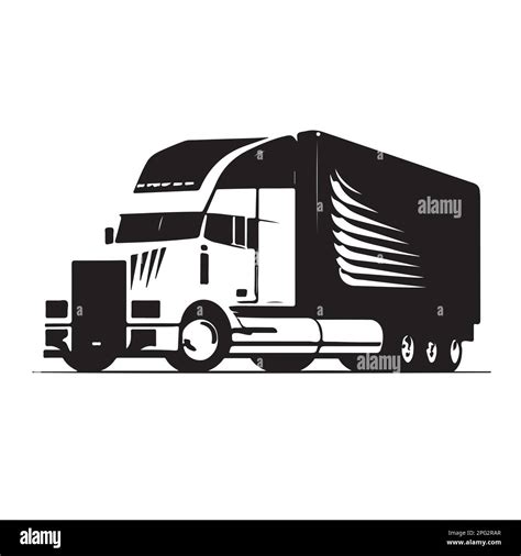 Transportation Truck Logo Vector Design. Creative Truck Trailer logo Shape. Vector illustration ...