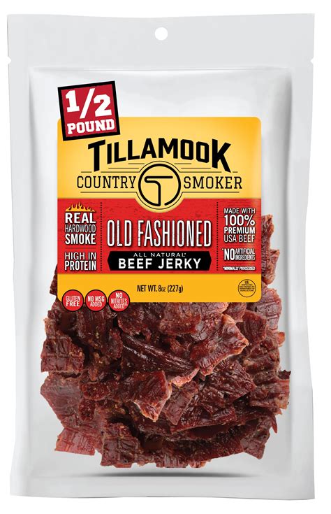 Tillamook Country Smoker All Natural Old Fashioned Beef Jerky, 8 Oz ...