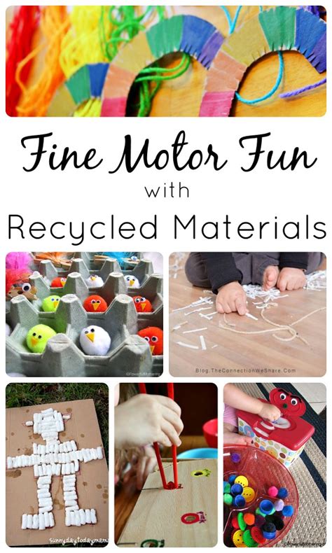 Fine Motor Activities with Recycled Materials - Fantastic Fun & Learning