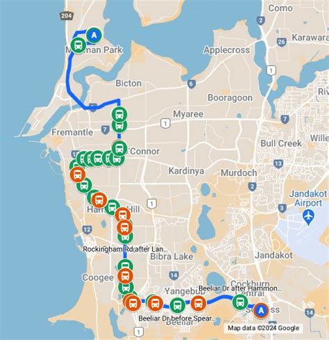 (2022) Cockburn Bus Route - Google My Maps