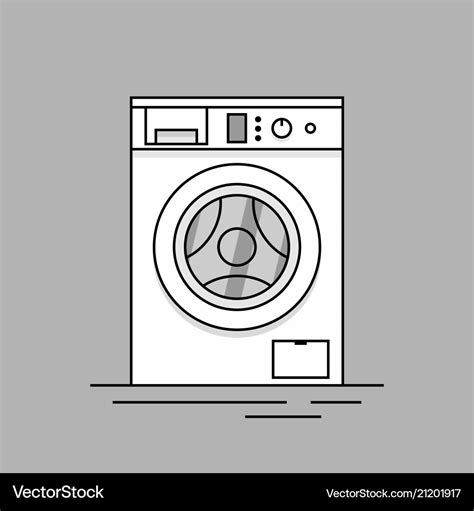 Washing machine Royalty Free Vector Image - VectorStock