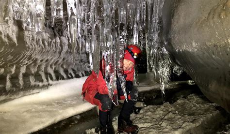 Ice Cave: Hike to explore the ice cave - Svalbard Wildlife Expeditions ...