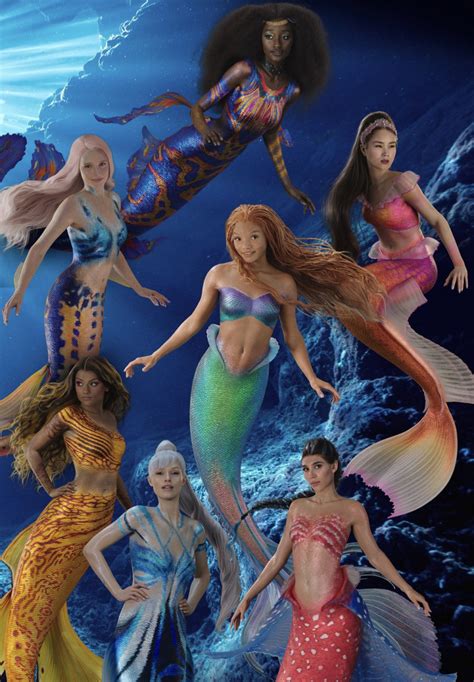 Little Mermaid Live Action Ariel’s movie 2023 Sisters names, magic abilities and appearance ...