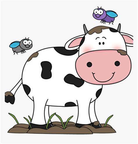 Cute Cow Clipart Cute Cow Clip Art Cow In The Mud With - Cute Cow Clipart, HD Png Download - kindpng