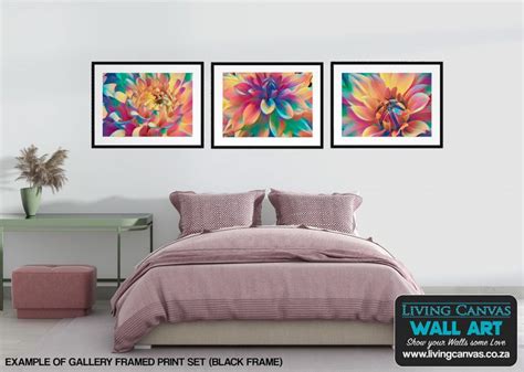 Floral Wall Art Print Set | Colourful Wall Pictures